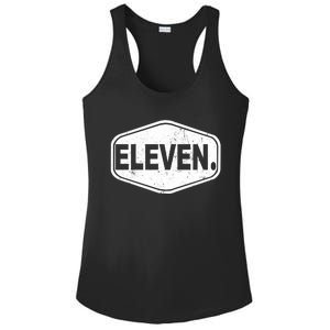 11th Birthday Of Boy Or Girl 11 Years Old Eleven Ladies PosiCharge Competitor Racerback Tank