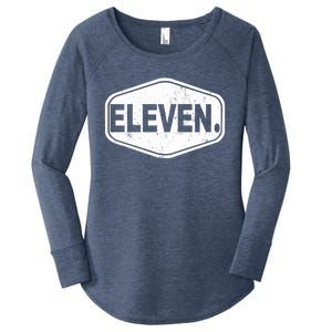 11th Birthday Of Boy Or Girl 11 Years Old Eleven Women's Perfect Tri Tunic Long Sleeve Shirt