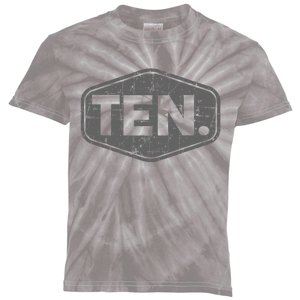 10th Birthday Of Boy Or Girl 10 Years Old Ten Kids Tie-Dye T-Shirt