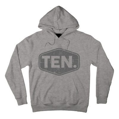 10th Birthday Of Boy Or Girl 10 Years Old Ten Tall Hoodie