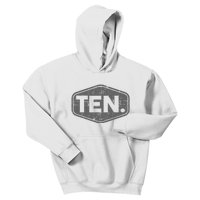 10th Birthday Of Boy Or Girl 10 Years Old Ten Kids Hoodie