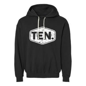 10th Birthday of 10 years old ten Garment-Dyed Fleece Hoodie