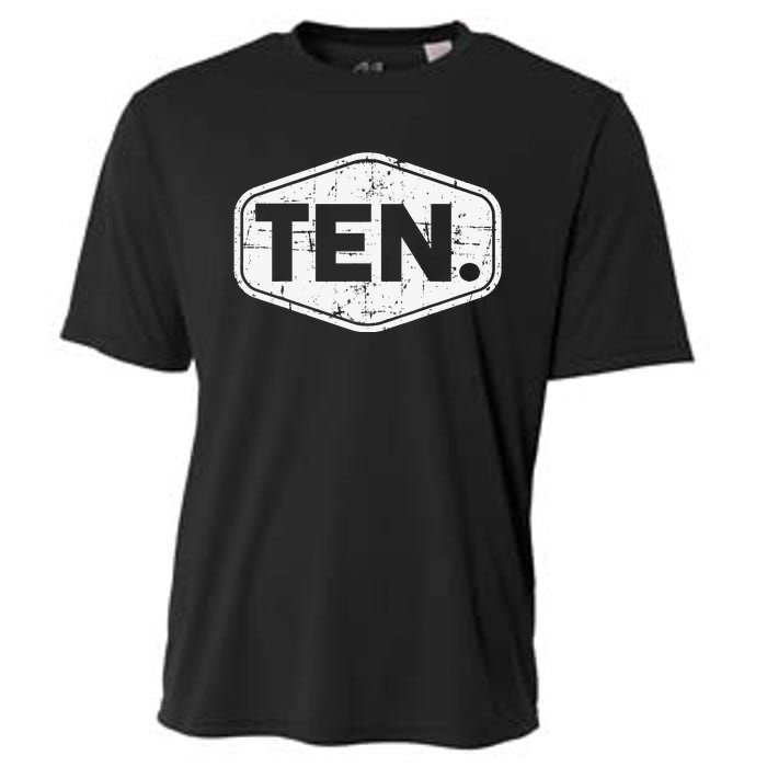 10th Birthday of 10 years old ten Cooling Performance Crew T-Shirt