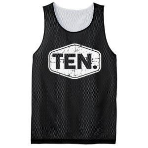 10th Birthday of 10 years old ten Mesh Reversible Basketball Jersey Tank