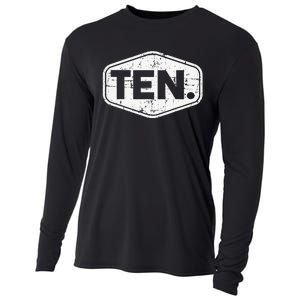 10th Birthday of 10 years old ten Cooling Performance Long Sleeve Crew