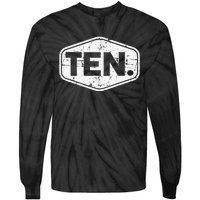 10th Birthday of 10 years old ten Tie-Dye Long Sleeve Shirt