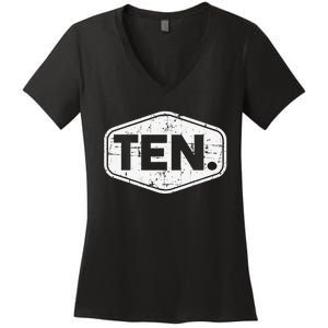 10th Birthday of 10 years old ten Women's V-Neck T-Shirt