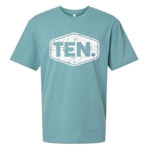 10th Birthday of 10 years old ten Sueded Cloud Jersey T-Shirt