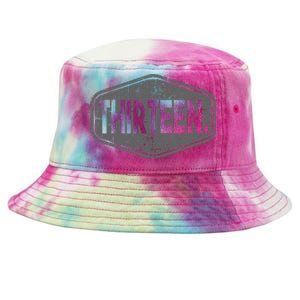 13th Birthday Of Boy Or Girl 13 Years Old Thirteen Tie-Dyed Bucket Hat