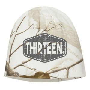 13th Birthday Of Boy Or Girl 13 Years Old Thirteen Kati - Camo Knit Beanie