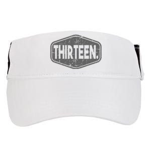 13th Birthday Of Boy Or Girl 13 Years Old Thirteen Adult Drive Performance Visor