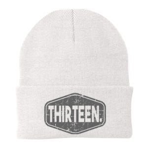 13th Birthday Of Boy Or Girl 13 Years Old Thirteen Knit Cap Winter Beanie