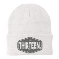 13th Birthday Of Boy Or Girl 13 Years Old Thirteen Knit Cap Winter Beanie