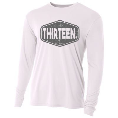 13th Birthday Of Boy Or Girl 13 Years Old Thirteen Cooling Performance Long Sleeve Crew