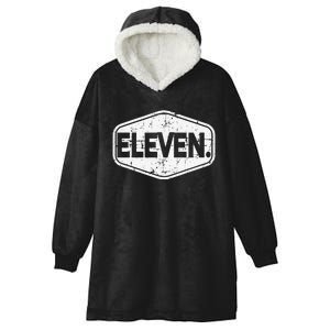 11th Birthday of 11 years old eleven Hooded Wearable Blanket