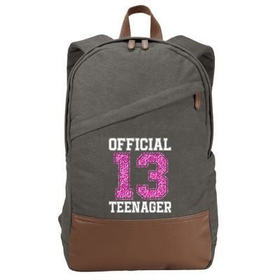 13th Birthday OFFICIAL TEENAGER 2010 Bday Cotton Canvas Backpack
