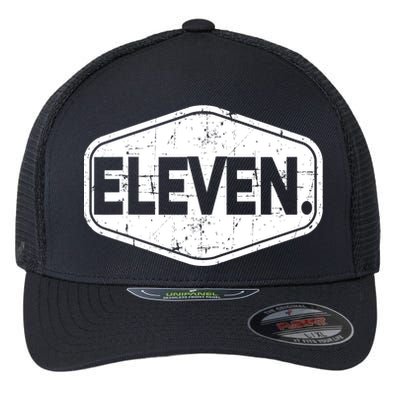 11th Birthday Of Boy Or Girl, 11 Years Old, Eleven Flexfit Unipanel Trucker Cap