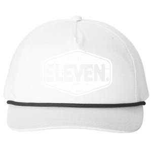 11th Birthday Of Boy Or Girl, 11 Years Old, Eleven Snapback Five-Panel Rope Hat