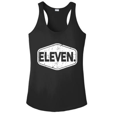 11th Birthday Of Boy Or Girl, 11 Years Old, Eleven Ladies PosiCharge Competitor Racerback Tank