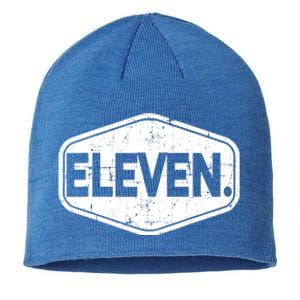 11th Birthday Of Boy Or Girl, 11 Years Old, Eleven Sustainable Beanie