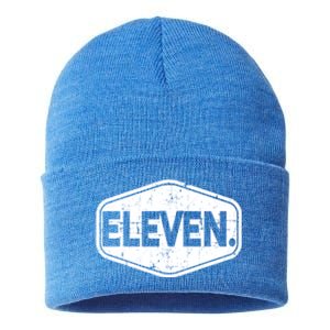 11th Birthday Of Boy Or Girl, 11 Years Old, Eleven Sustainable Knit Beanie