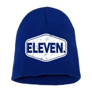 11th Birthday Of Boy Or Girl, 11 Years Old, Eleven Short Acrylic Beanie