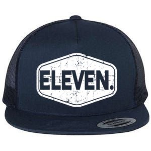 11th Birthday Of Boy Or Girl, 11 Years Old, Eleven Flat Bill Trucker Hat