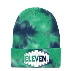 11th Birthday Of Boy Or Girl, 11 Years Old, Eleven Tie Dye 12in Knit Beanie