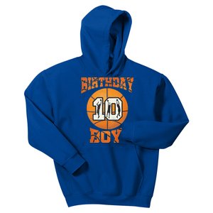 10th Birthday Outfit Basketball Ten 10 Year Old Funny Kids Hoodie