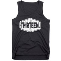 13th Birthday Of Boy Or Girl 13 Years Old Thirteen Tank Top