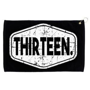 13th Birthday Of Boy Or Girl 13 Years Old Thirteen Grommeted Golf Towel