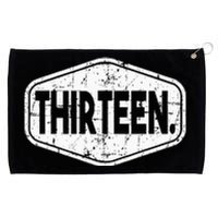 13th Birthday Of Boy Or Girl 13 Years Old Thirteen Grommeted Golf Towel