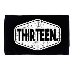 13th Birthday Of Boy Or Girl 13 Years Old Thirteen Microfiber Hand Towel