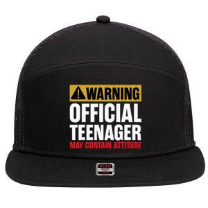 13 Birthday O.fficial Teenager 13yr Math 13th Birthday 7 Panel Mesh Trucker Snapback Hat