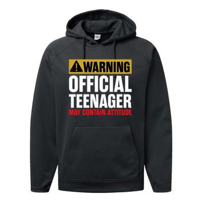 13 Birthday O.fficial Teenager 13yr Math 13th Birthday Performance Fleece Hoodie