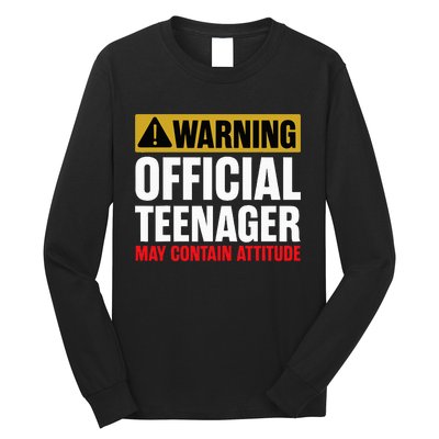 13 Birthday O.fficial Teenager 13yr Math 13th Birthday Long Sleeve Shirt