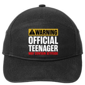 13 Birthday O.fficial Teenager 13yr Math 13th Birthday 7-Panel Snapback Hat