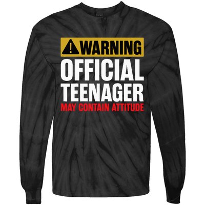 13 Birthday O.fficial Teenager 13yr Math 13th Birthday Tie-Dye Long Sleeve Shirt