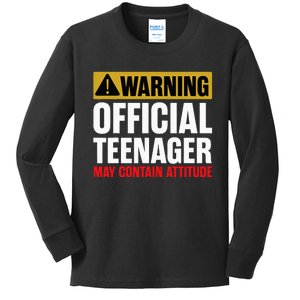 13 Birthday O.fficial Teenager 13yr Math 13th Birthday Kids Long Sleeve Shirt