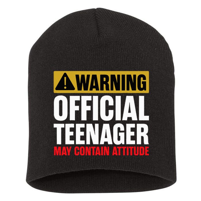 13 Birthday O.fficial Teenager 13yr Math 13th Birthday Short Acrylic Beanie