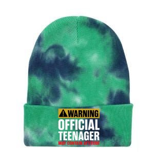 13 Birthday O.fficial Teenager 13yr Math 13th Birthday Tie Dye 12in Knit Beanie