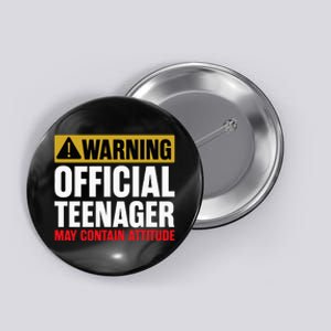 13 Birthday Official Teenager 13yr Math 13th Birthday Button