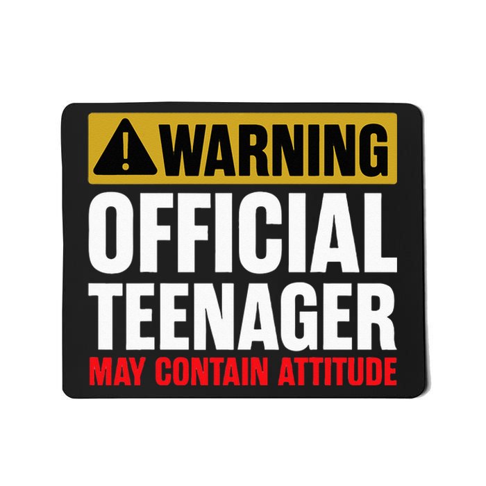 13 Birthday Official Teenager 13yr Math 13th Birthday Mousepad