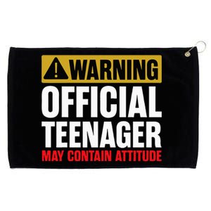 13 Birthday Official Teenager 13yr Math 13th Birthday Grommeted Golf Towel