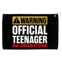 13 Birthday Official Teenager 13yr Math 13th Birthday Grommeted Golf Towel