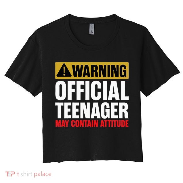 13 Birthday Official Teenager 13yr Math 13th Birthday Crop Top