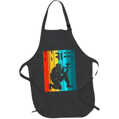 19th Birthday Paintball Theme 19 Year Old Boy Birthday Apron
