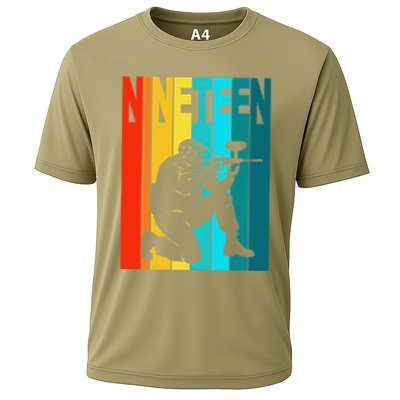19th Birthday Paintball Theme 19 Year Old Boy Birthday Performance Shirt
