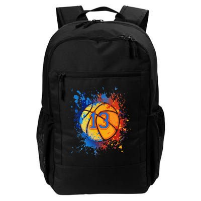 13th Birthday Party Thirteen 13 Year Old Basketball Bday Backpack