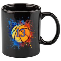 13th Birthday Party Thirteen 13 Year Old Basketball Bday 11oz C Handle Ceramic Mug